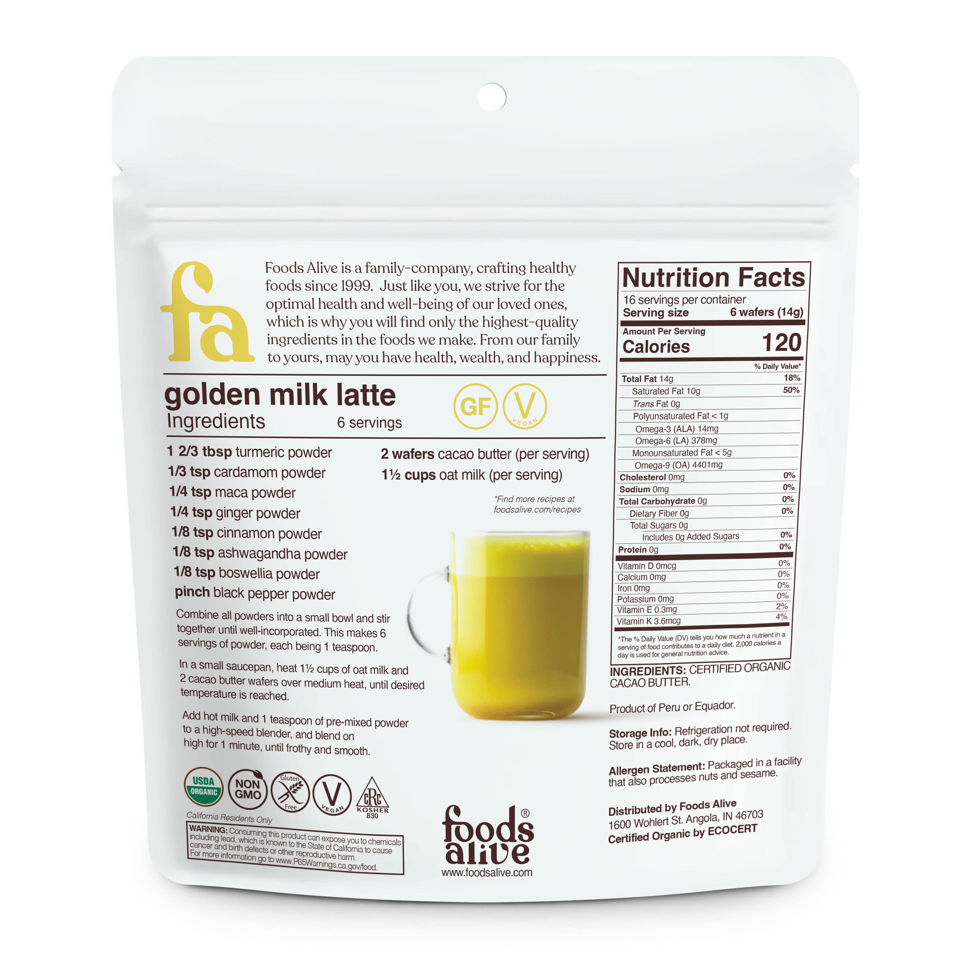 Foods Alive - Wholesale Chocolate Bar - Cacao Butter Wafers - Organic1