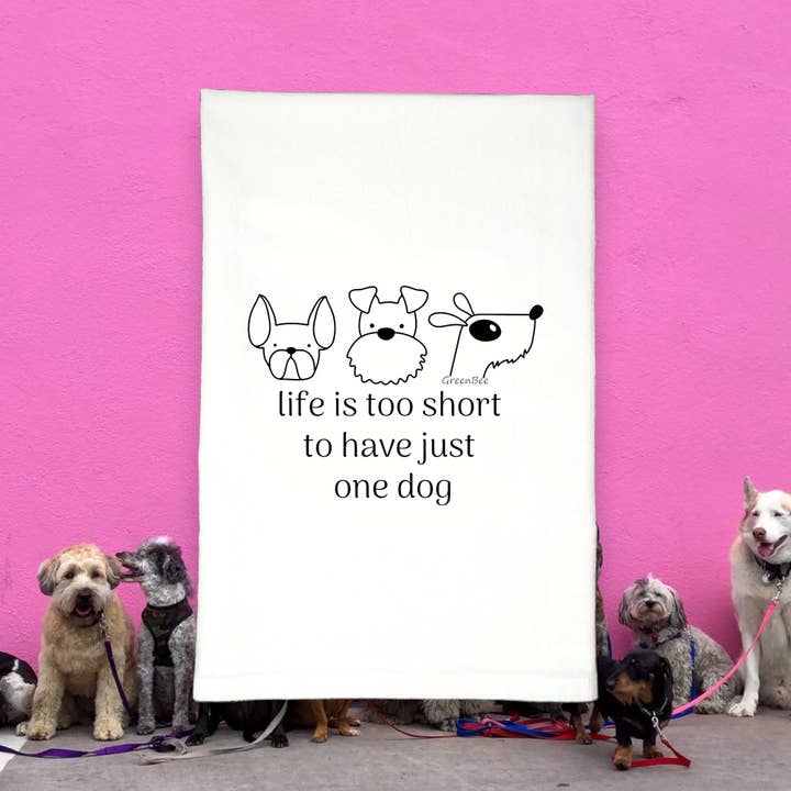 Green Bee Tea Towels - Wholesale Tea Towel - Short Life For One Dog Towel | Tea Towels | Pet Dish Towels2