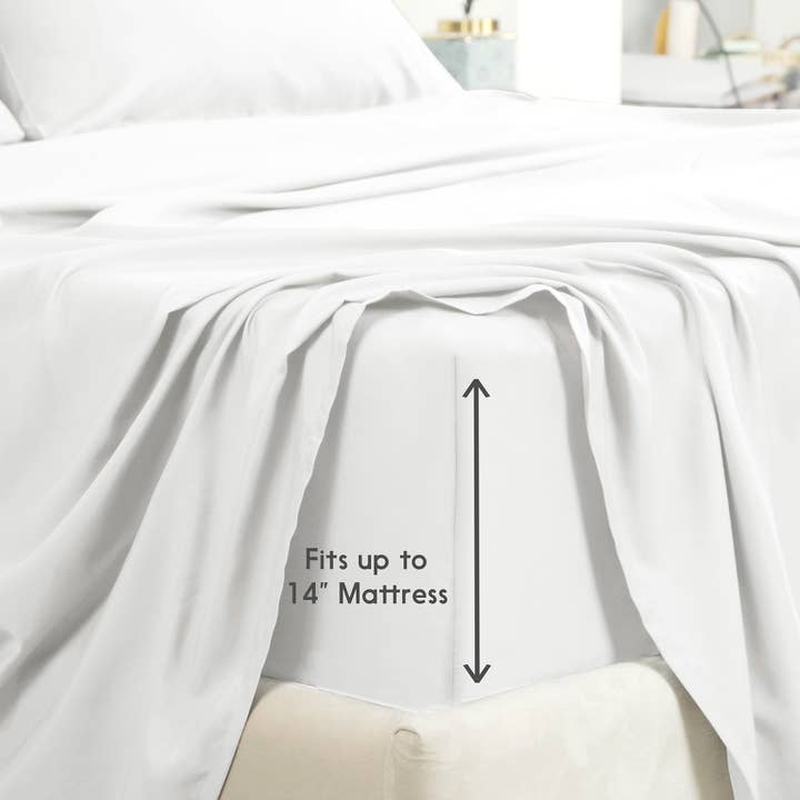 Cottonpassion_US - Vente Parures de lit - Ensemble de draps 6 pièces en microfibre Ensemble de draps ultra doux3