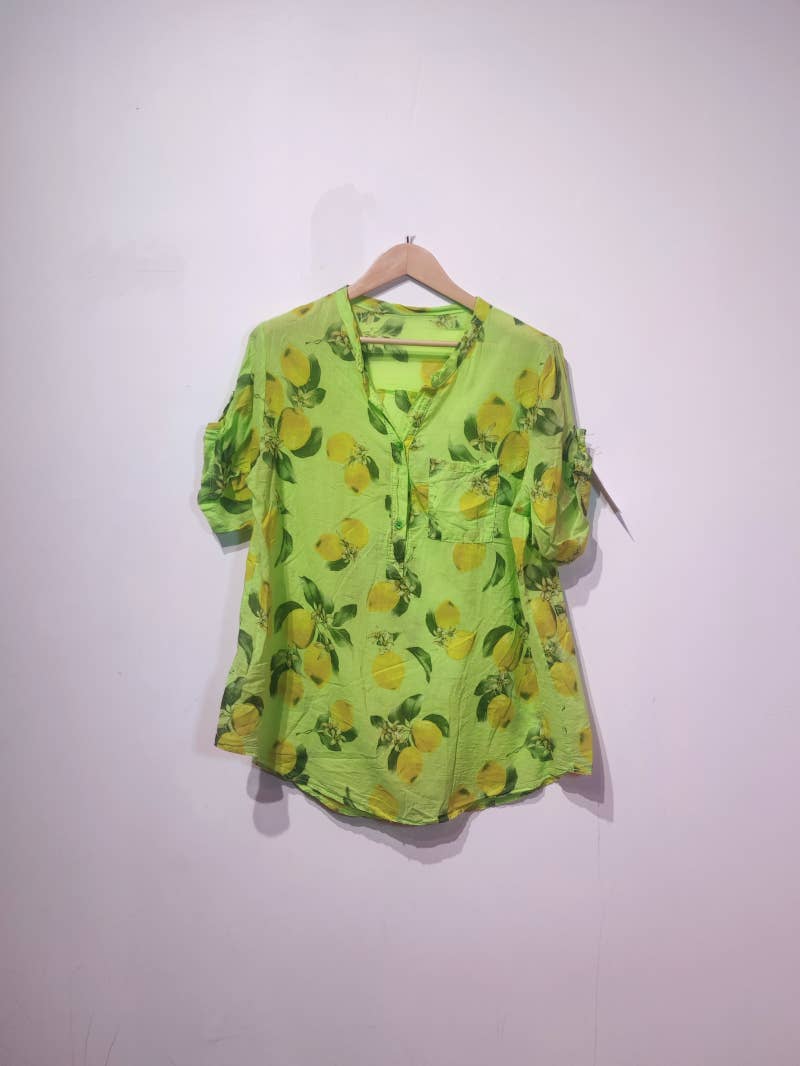 Pomelo paris - Wholesale Blouse - Women's - LISA LEMON CROPPED BLOUSE8