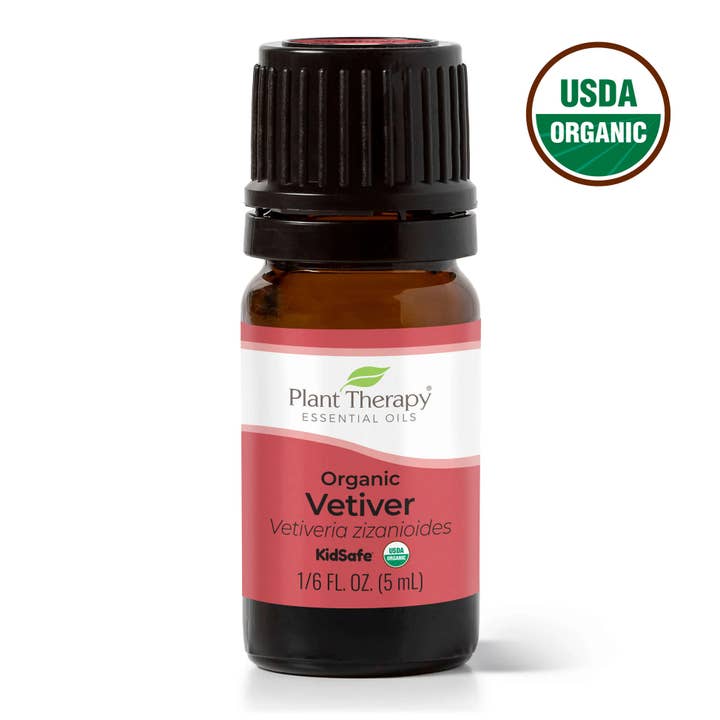 Organic Vetiver Essential Oil 5 mL for wholesale by Plant Therapy