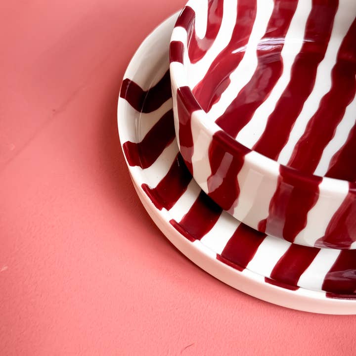 Magazin Minori - Wholesale Bowl - Bowl Stripes - sunset red