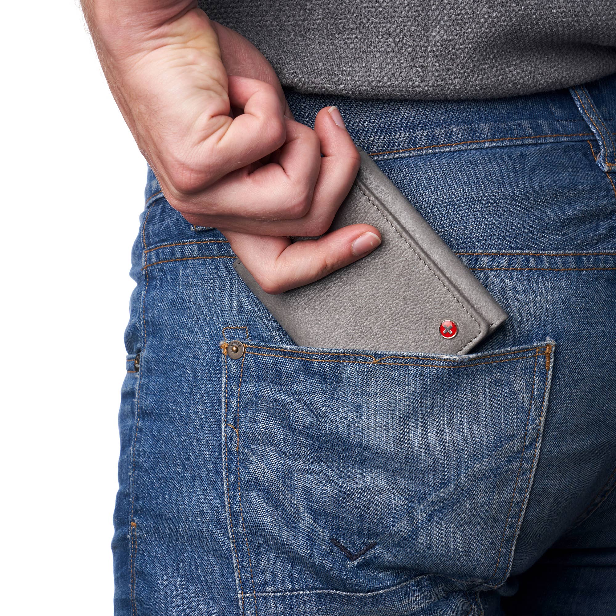 Alpine Swiss – wholesale Wallet - Men’s – Mens Leon Trifold Wallet RFID Safe Bifold Genuine Leather ID10