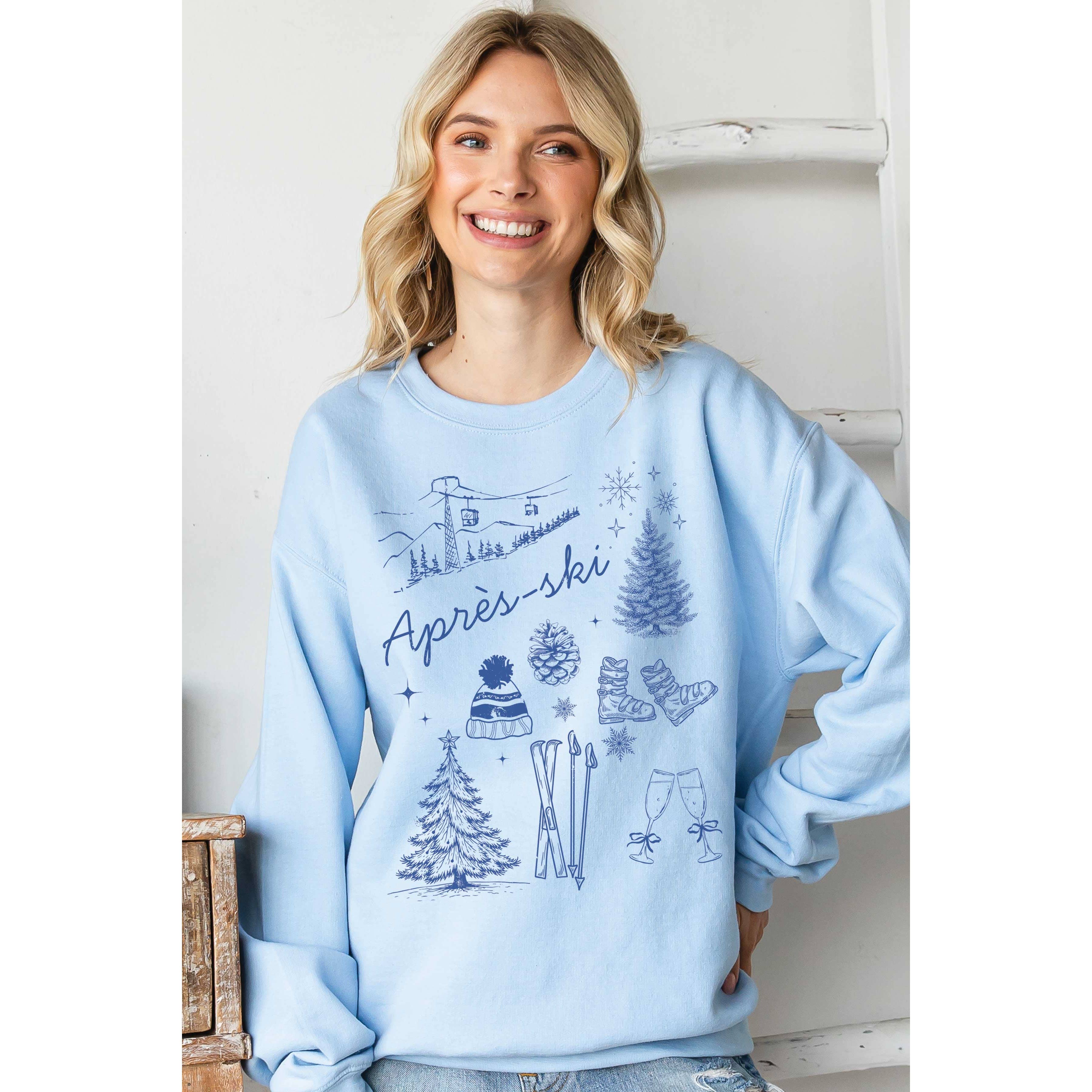 BLUME & CO. - Wholesale Graphic Sweatshirt - Women's - APRES SKI Winter Graphic Sweatshirt4