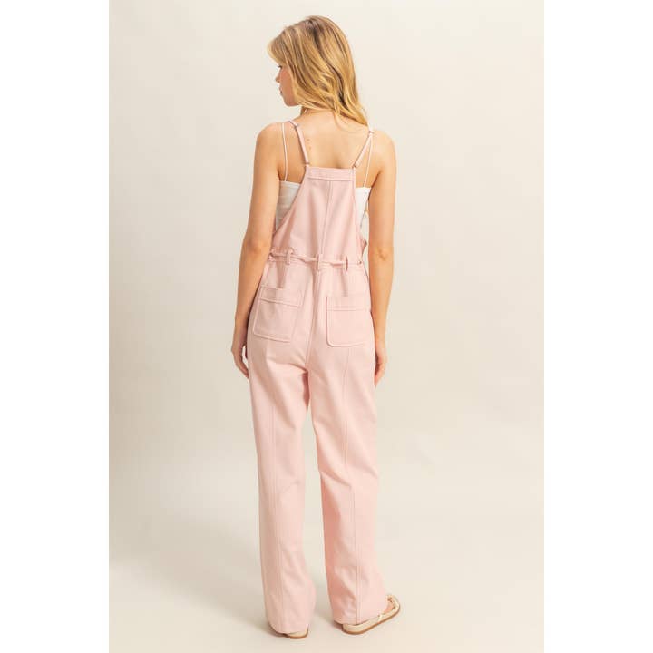 HYFVE - Wholesale Jumpsuit - Women's - HF24E170-Front Button Washed Twill Overall
