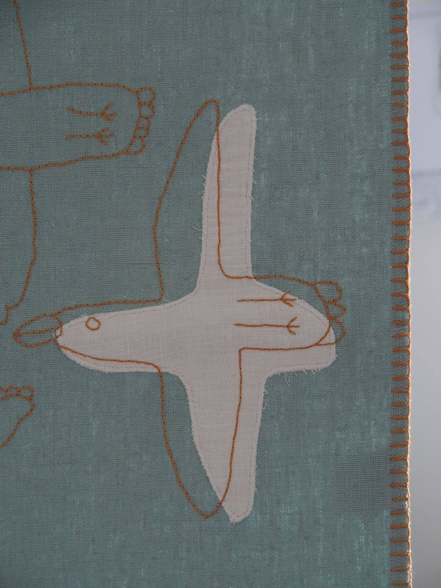 À bientôt - Wholesale Bedding Blanket - Kids & Baby - Bébé Oiseau Organic Linen Children's Blanket2