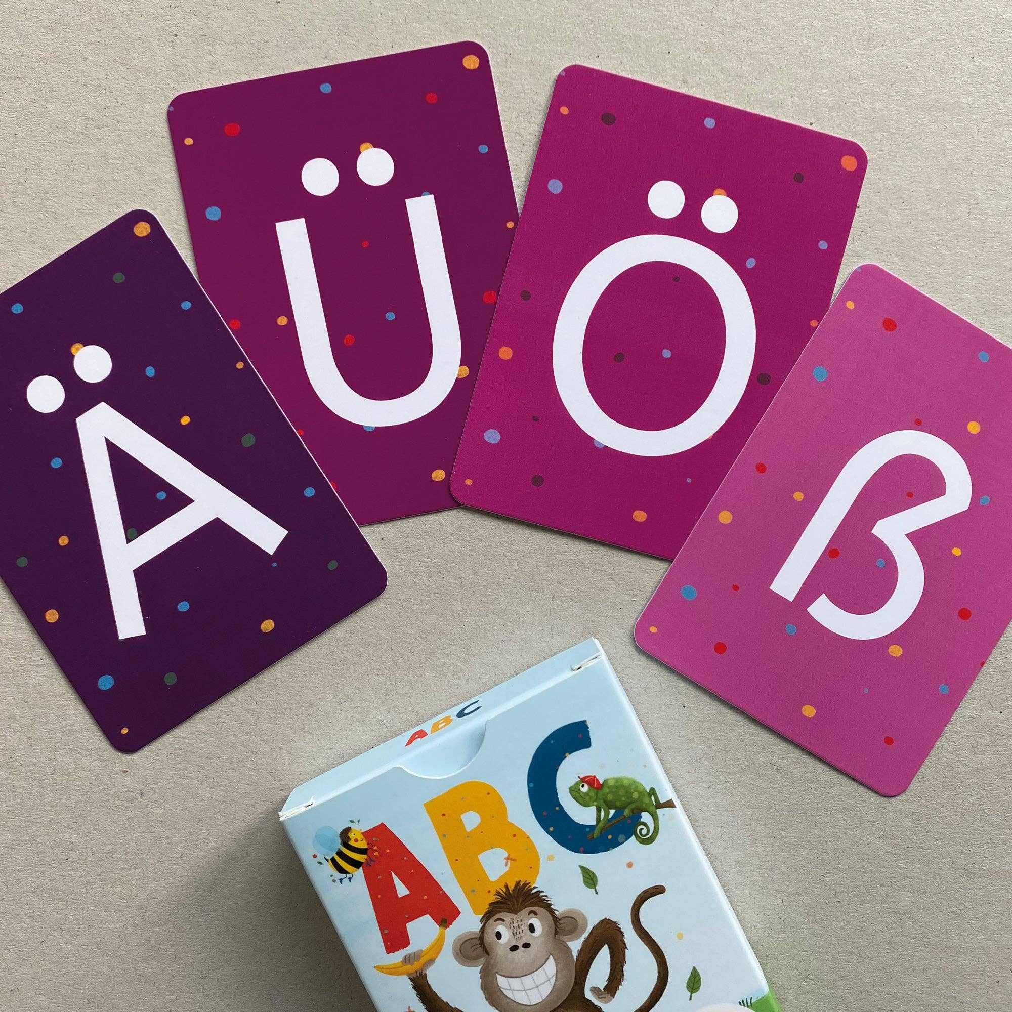Rüsselfuchs - Wholesale Learning Cards - Kids & Baby - ABC card set with 30 letter cards and 10 number cards8