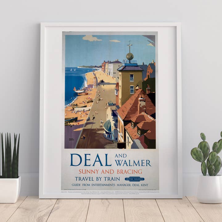 Deal And Walmer - Sunny And Bracing - Premium Art Print for wholesale by Star Editions