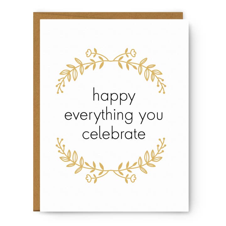 Happy everything you celebrate - Greeting Card for wholesale by Serif