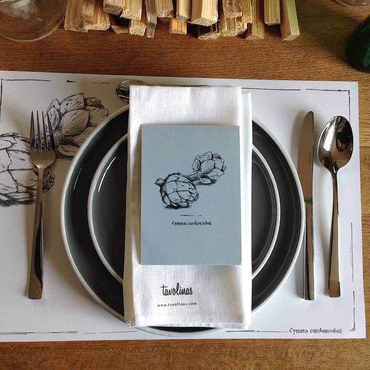 Tavolinas - Wholesale Everyday Greeting Card - Greeting/menu card olive, mint green, slate, ochre, ice blue, dusky pink or lavender4