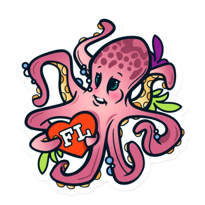 Polvo Florida Transparente | Um Sticker Inspirado na Florida por atacado de A. B. Newton and Company