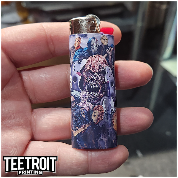 Teetroit Printing LLC – Großhandel Feuerzeug – Horror-Einwegfeuerzeug im 50er-Pack – individuelle Designs wählbar20