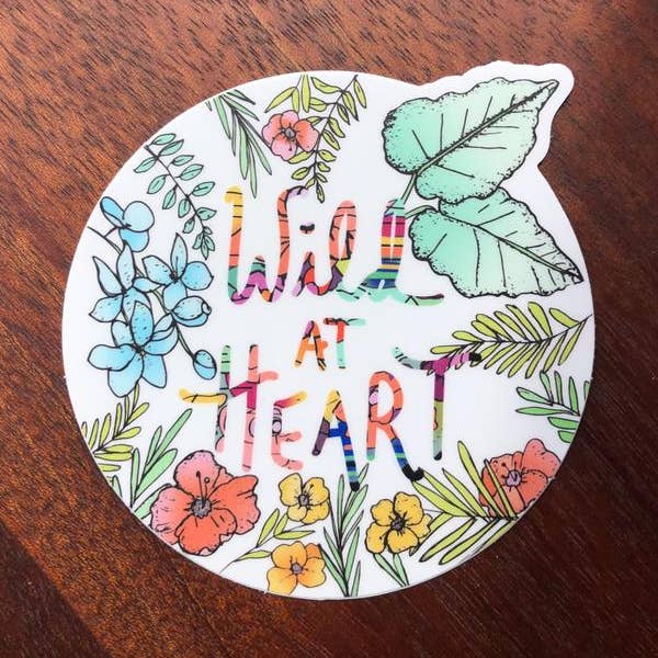 Tropical sauvage au cœur pour la vente par Roam Wild Designs