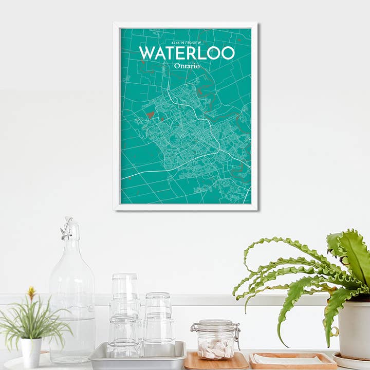 OurPoster.com - Wholesale Poster - Waterloo City Map Poster142