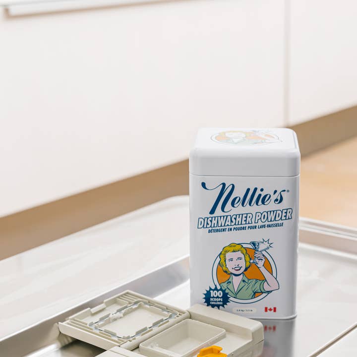 Nellie's Clean - Wholesale Dish Soap - Dishwasher Powder 100 Scoop Tin