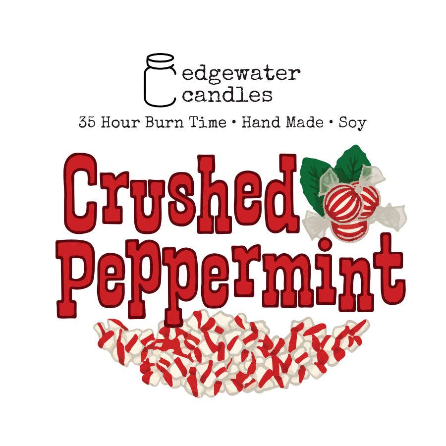 Edgewater Candles - Wholesale Travel Candles - Travel Tin - Crushed Peppermint2
