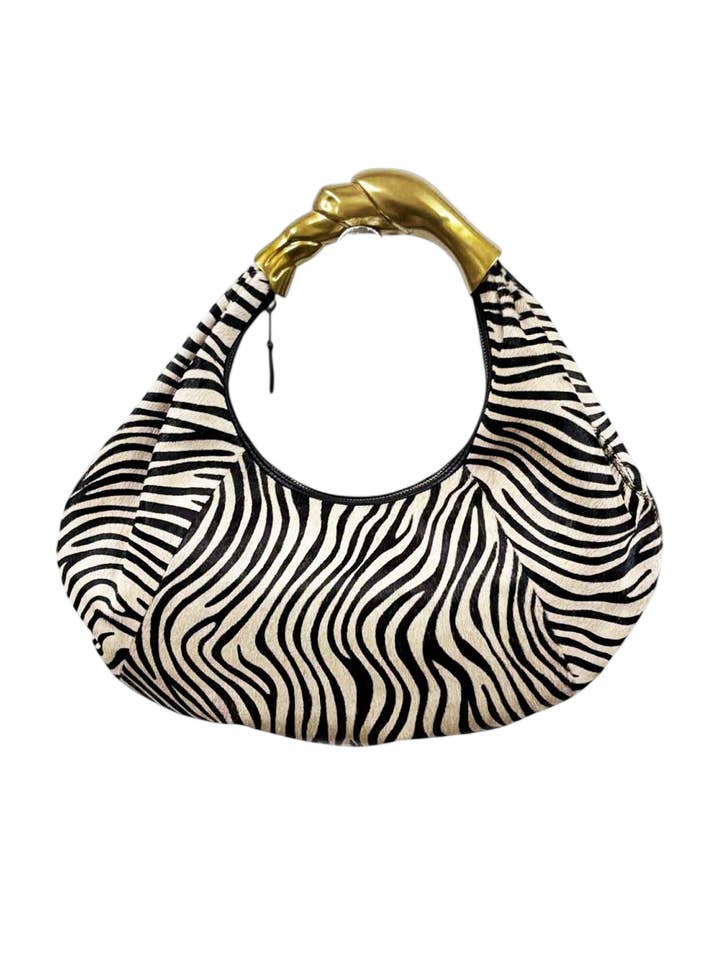 Lennon Mini Hobo, pelo de becerro con estampado de cebra para venta al por mayor de Walter Baker