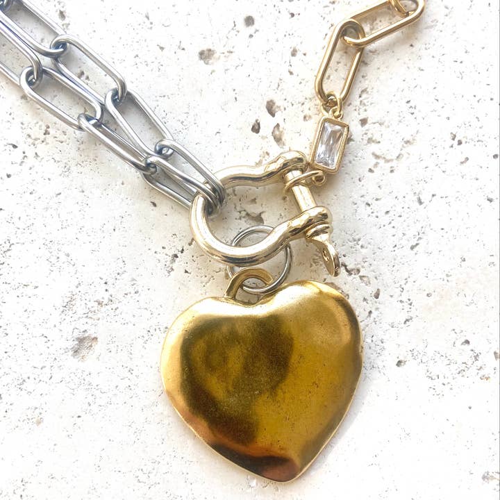 VB&CO Designs Handmade Jewelry - Vendita all'ingrosso Collane a catena e maglie - Gioielli glam audaci gioielli in metallo misto acciaio inossidabile non ossidabile