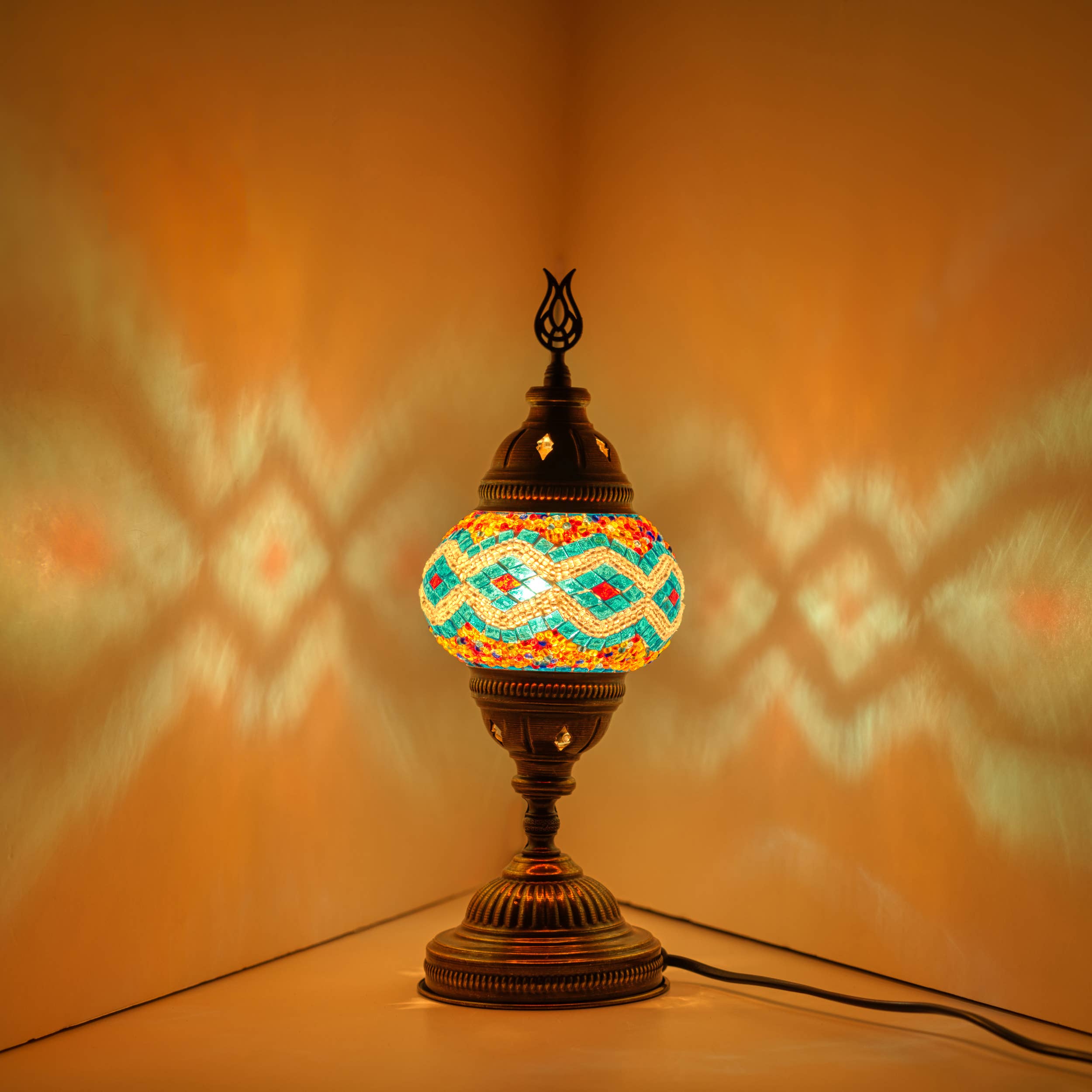 KAFTHAN - Vendita all'ingrosso Lampada da scrivania/d'accento - Lampade a Mosaico | Illuminazione Regalo Decorativo per le Feste di Natale45