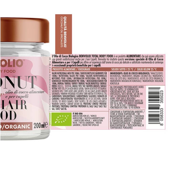 BENVOLIO.BIO by Wizebite S.r.l. SB - Wholesale Hair Oil - BENVOLIO Organic Coconut Oil | Deep Conditioning Hair Mask6