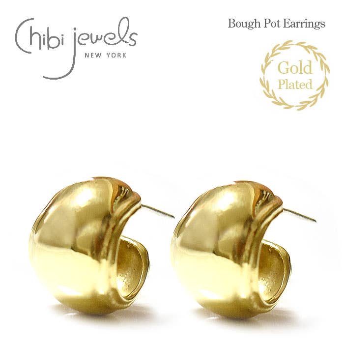 Grenvas Studs Örhängen (Guldpläterade) för wholesale av Chibi Jewels