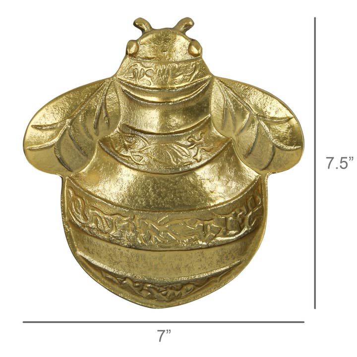 HomArt - Wholesale Decorative Tray - Bee Tray, Gold