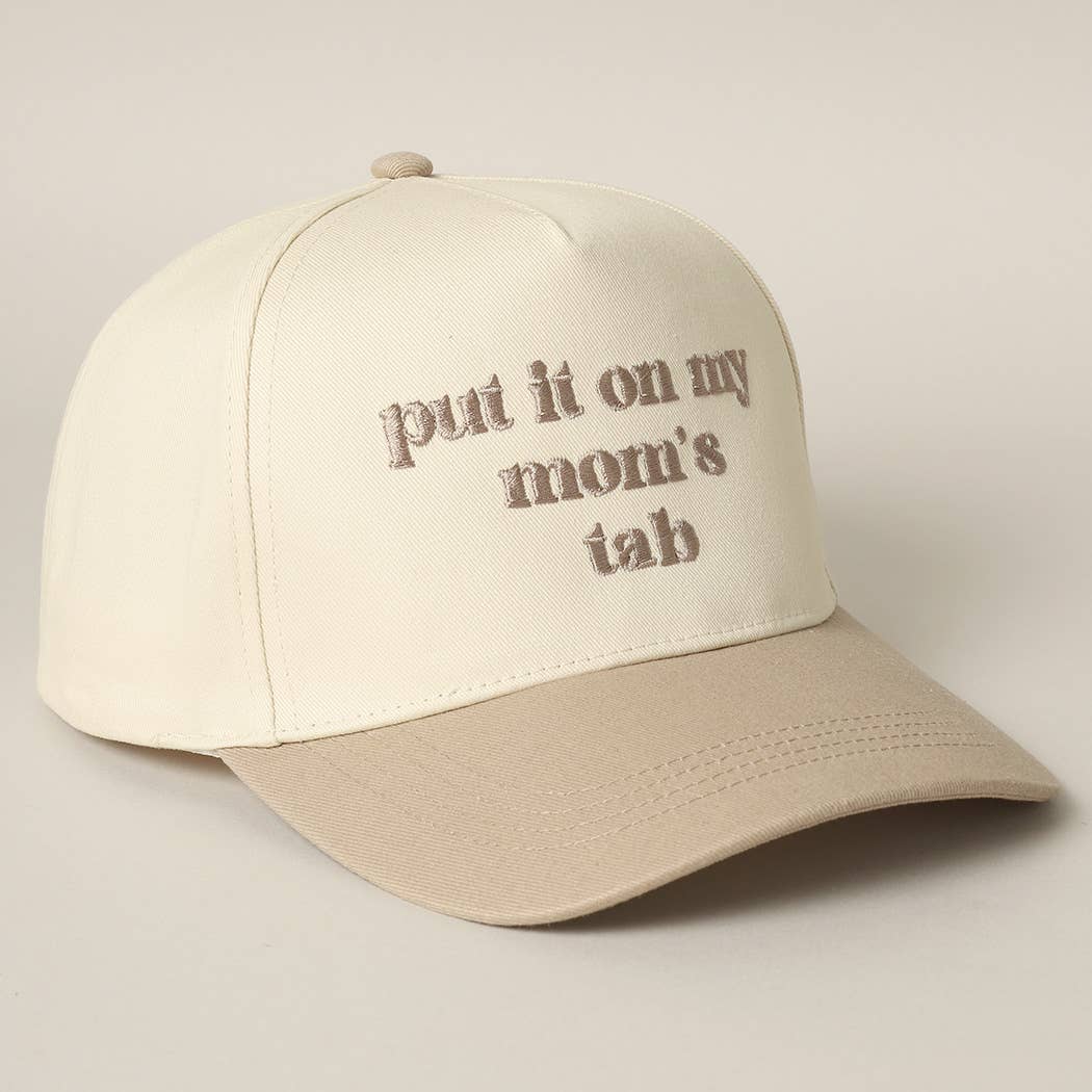 Fashion City - Wholesale Truckerpet - Uniseks - Zet het op de rekening van mijn moeder geborduurde tweekleurige hoed2