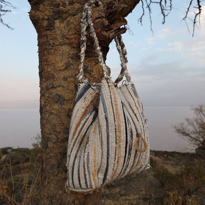 Fasika Upcycled Ethiopian Cotton Bag for wholesale by Sabahar Europe