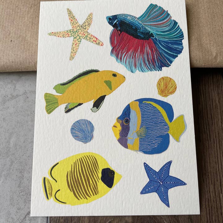 Tropical Fish Postcard for wholesale by Myayart