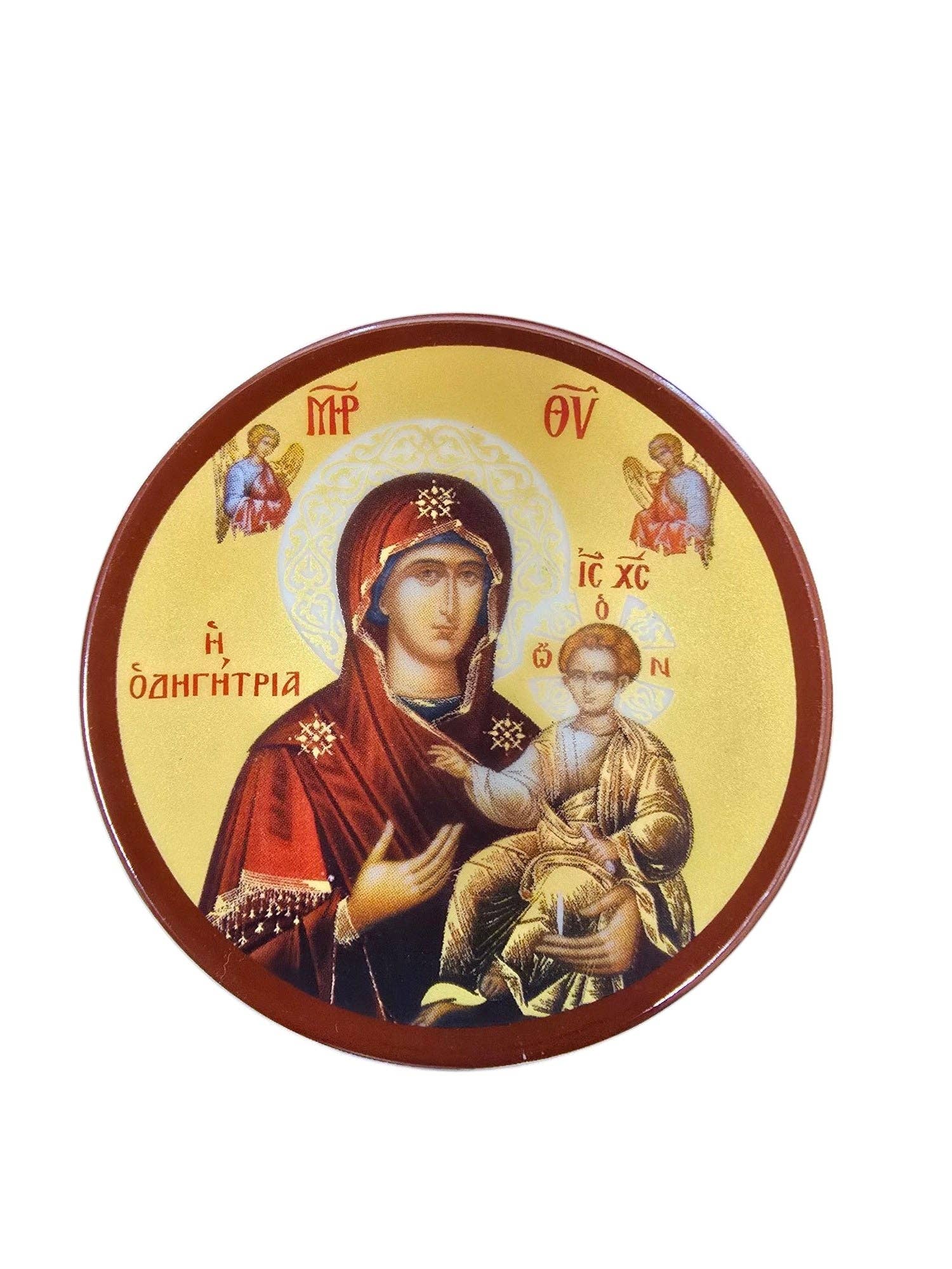 2 Greeks Inc – Großhandel Magnete – Orthodoxe byzantinische Ikonen-Keramikmagnete – Lebendig & Einzigartig8