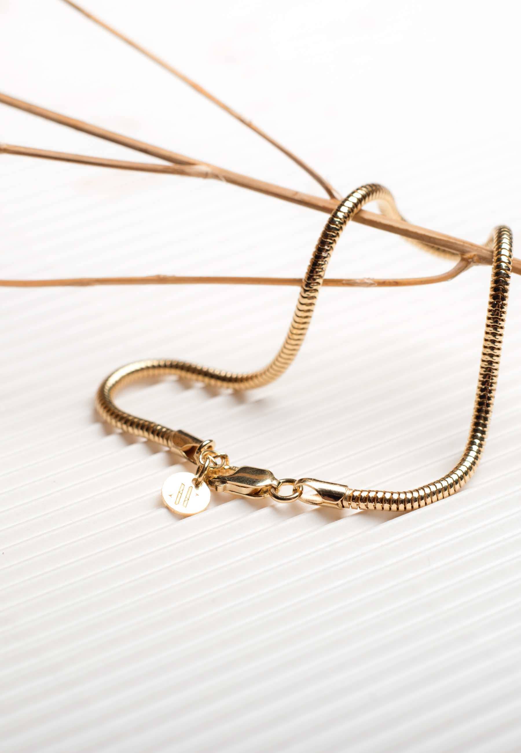 Aran Jewels - Wholesale Schakelarmband - Mamba armband voor heren verguld met 18k goud1