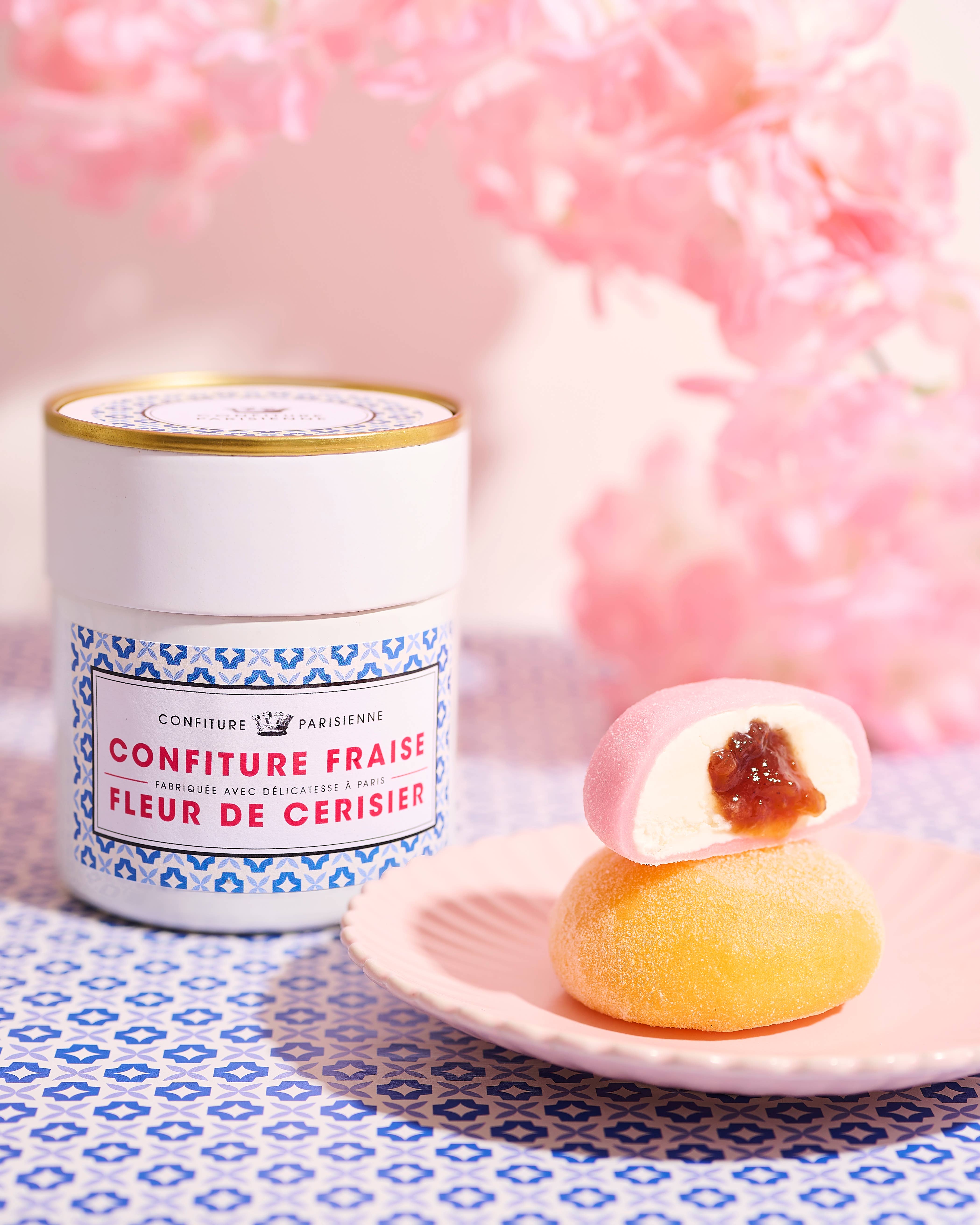 Confiture Parisienne - Vendita all'ingrosso Marmellata/Gelatina - Marmellata di fragola e fiore di ciliegio - 250 g1