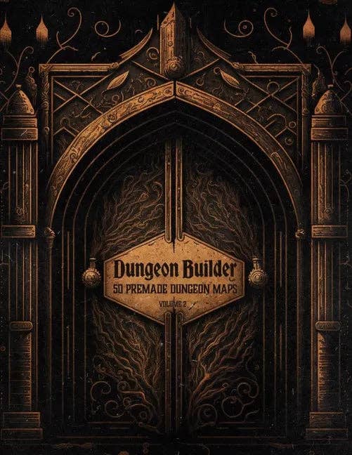 Books by splitShops - Wholesale Transportation Book - Dungeon Builder: Dungeon Maker with 50 Premade Dungeon Maps for Tabletop Roleplaying Games (Volume 2) - Paperback0