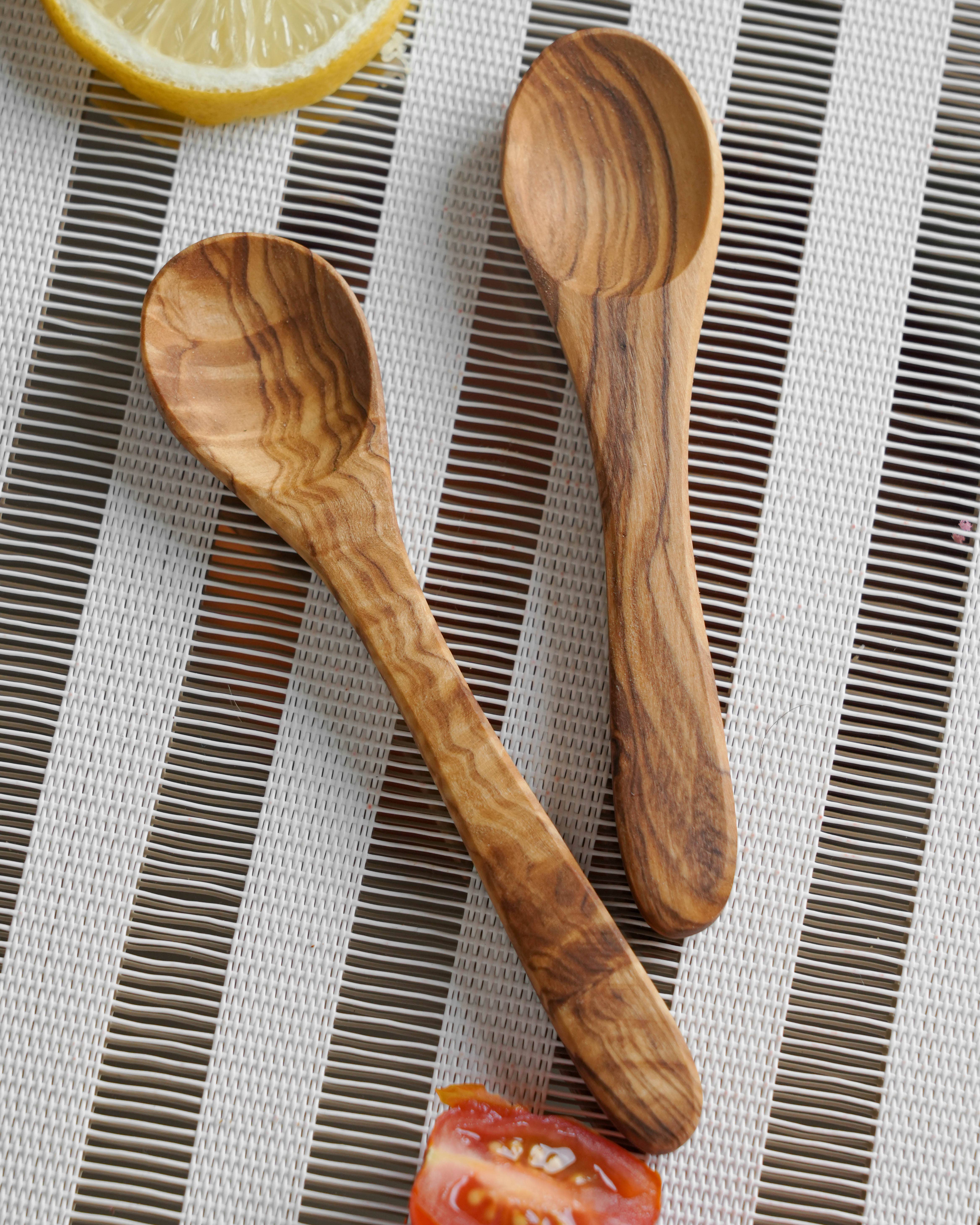 Handcrafted Olivewood - Wholesale Kitchen Spoon - Artisanal Olive Wood Coffee & Spice Spoon5