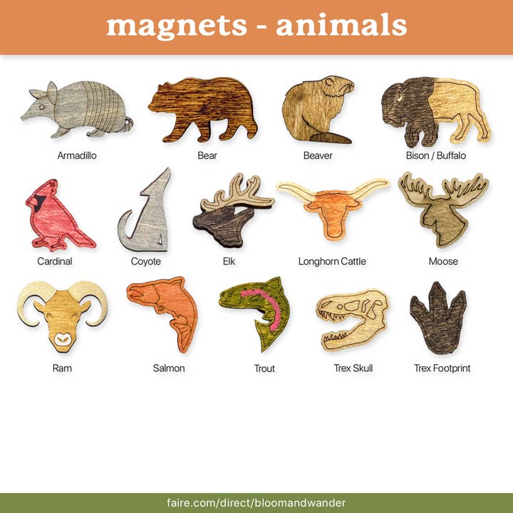 Bloom & Wander - Stickers and Gifts for Nature lovers! - Wholesale Magnet - Washington Magnets | WA State Gifts | Travel - Customizable