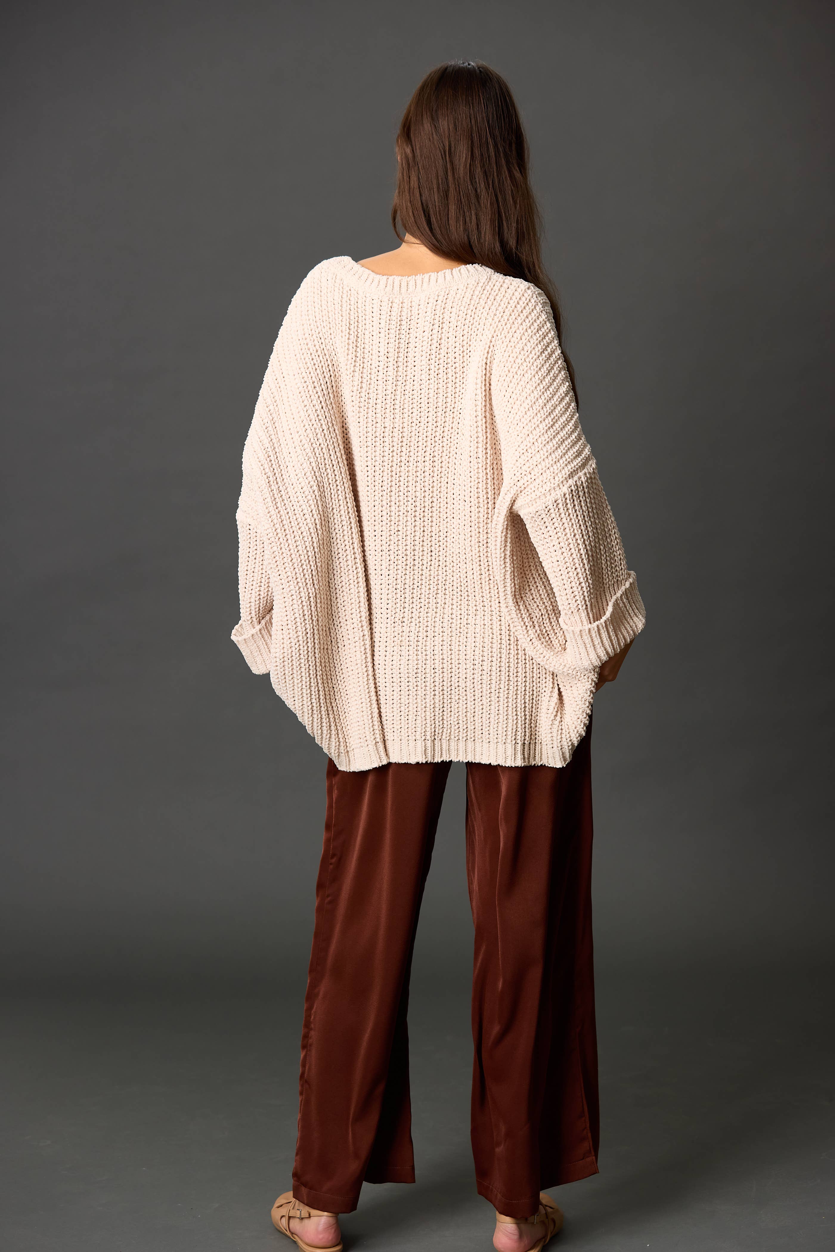 Before You Collection - Vente Pull tunique – femme - Pull oversize en chenille13