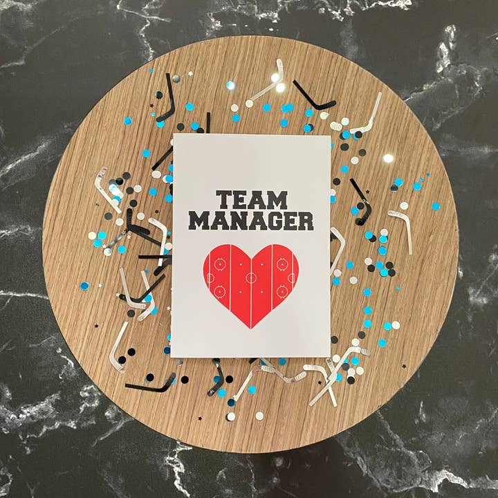 Hockey Team Manager Thank You Card for wholesale by Allison Kay Designs Co.