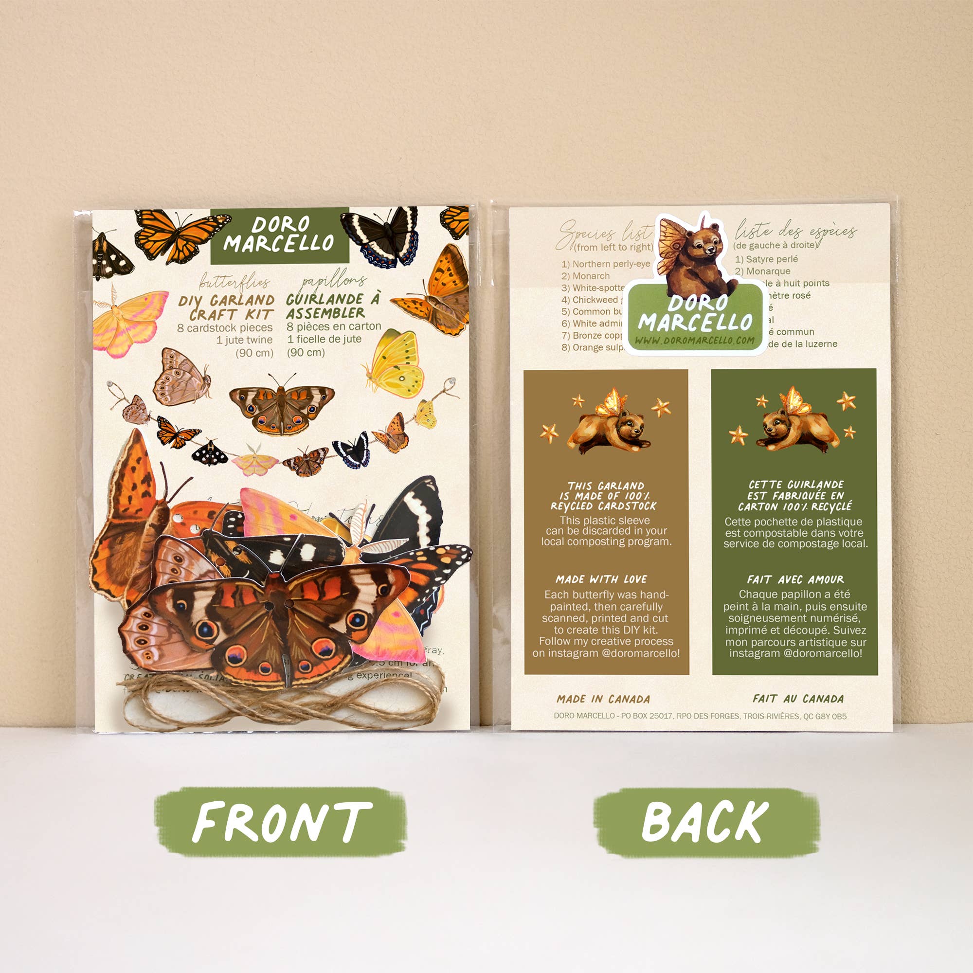 Doro Marcello - Vente Fanion/guirlande - Guirlande de Papillons | Guirlande en Papier DIY | Décoration de Fête d'Anniversaire1