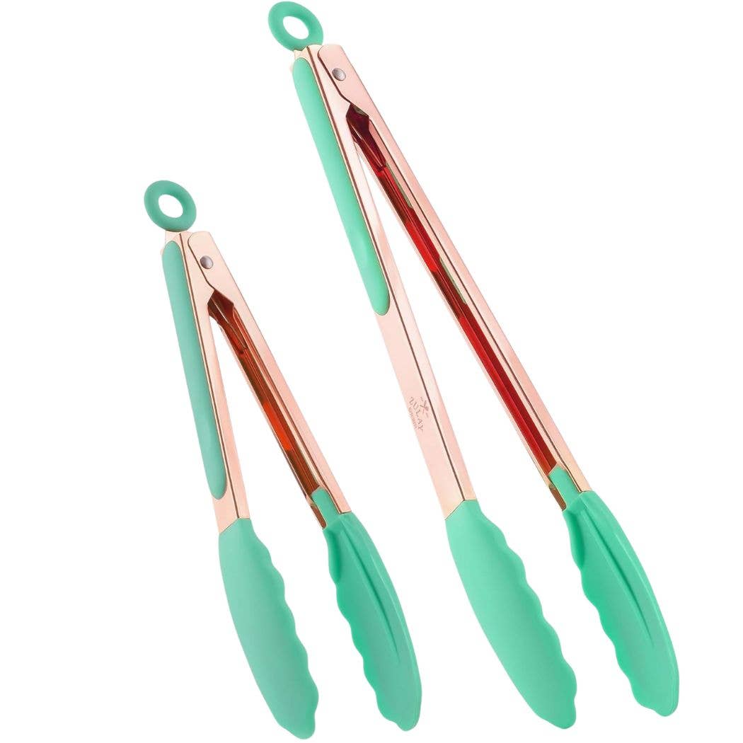 Zulay Kitchen - Wholesale Kitchen Tong - Cooking Tongs With Silicone Tips 9" & 12" - Stainless Steel13