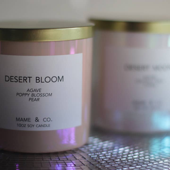 MAME Soy Candles - Wholesale Pot/gevulde kaars - Desert Bloom sojakaars van 10 oz1