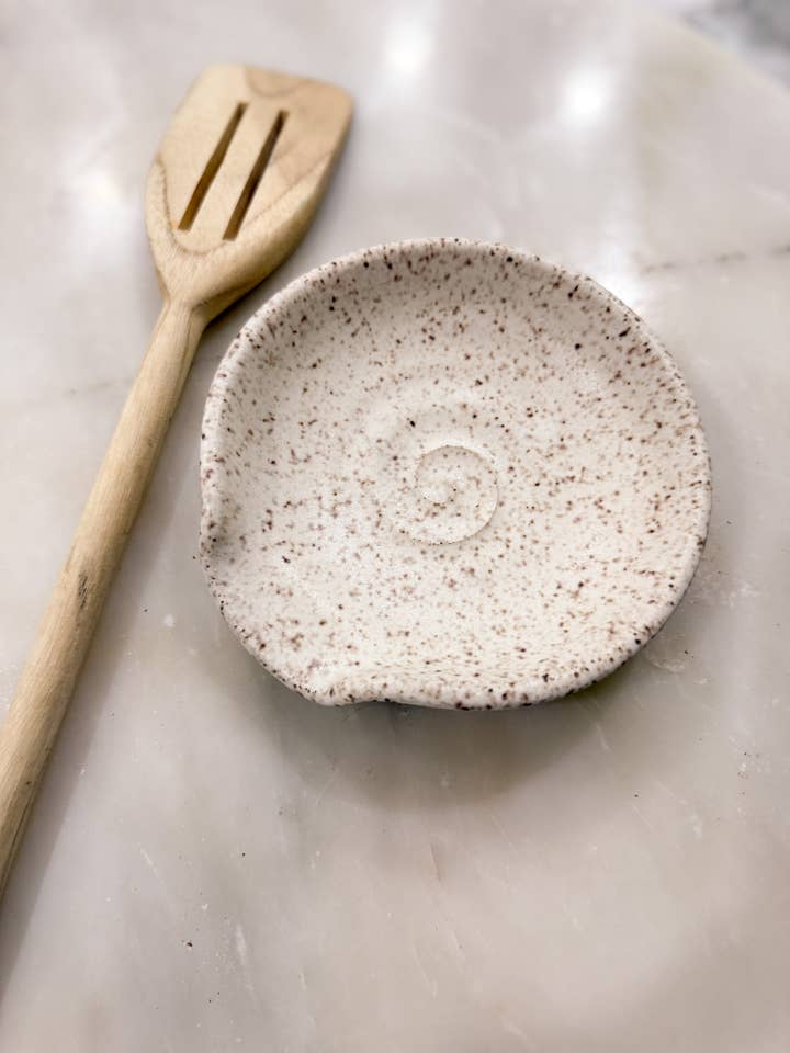 Matte Keramik Löffelablage für den Großhandel von JordanBCeramics