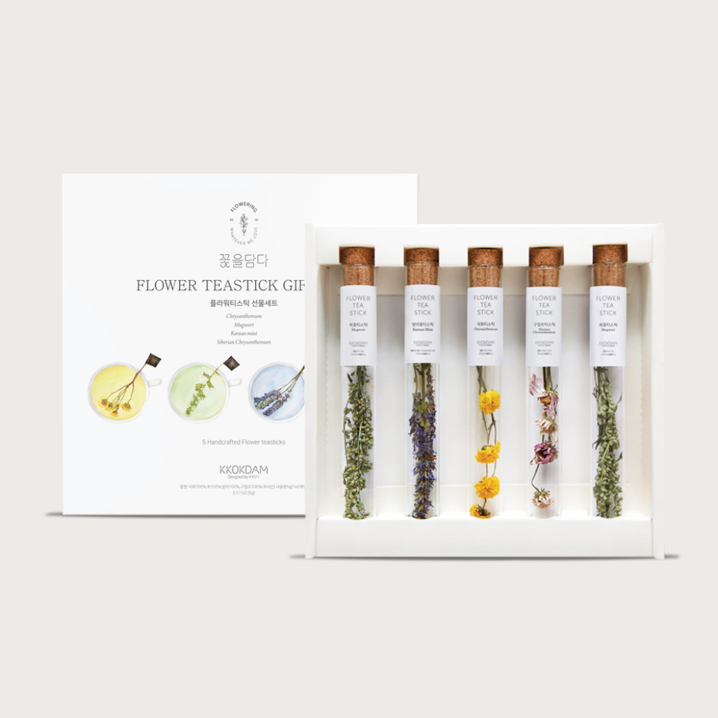 KKOKDAM Premium Flower Tea - Vendita all'ingrosso Tè sfusi - Set regalo di bastoncini di tè ai fiori combinati (1 set = 5 bastoncini)11