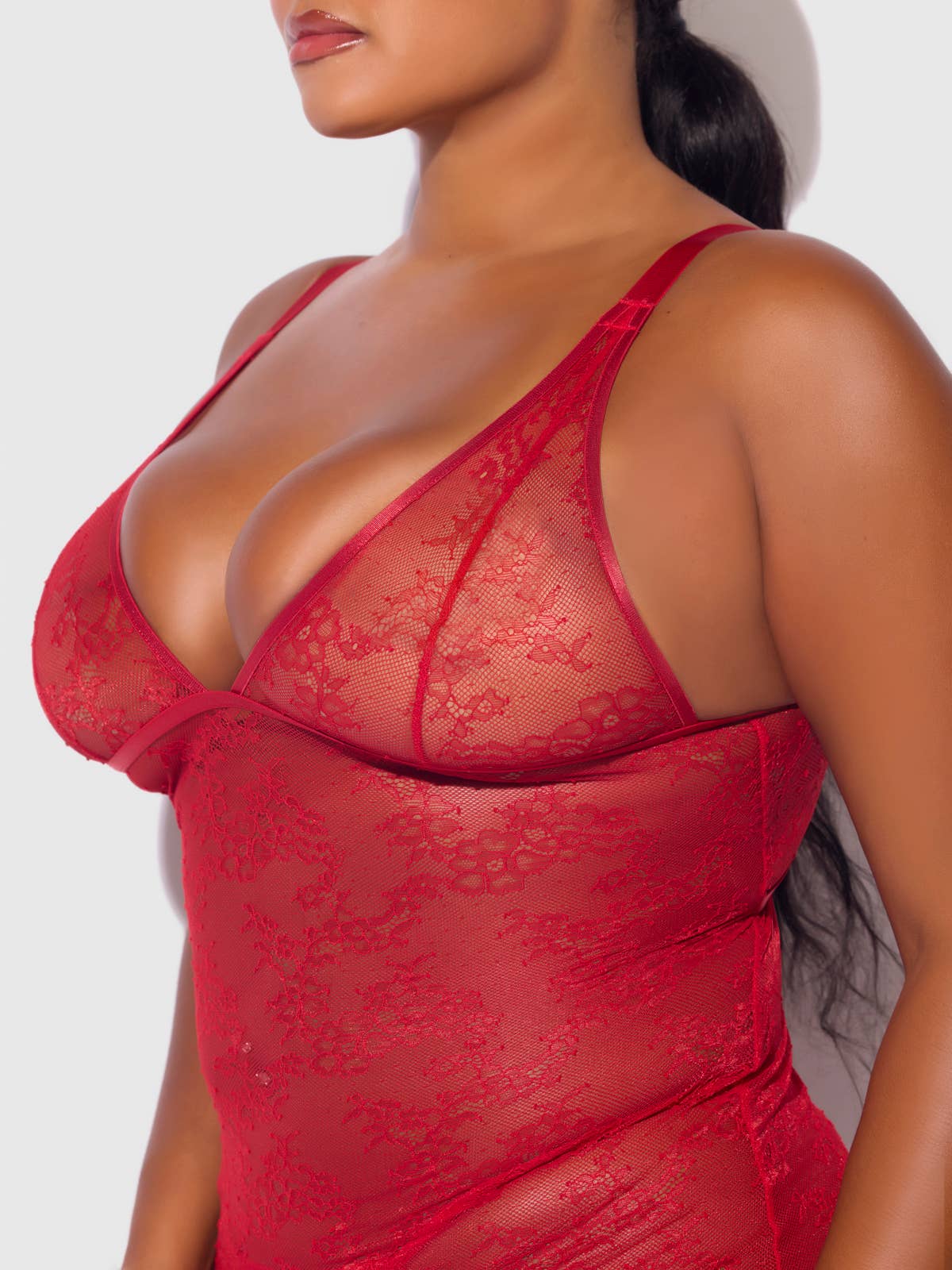 House of Desire - Wholesale Lingerie Set - Women's - KIKI LACE STRAPPY & BACKLESS CHEMISE & G-STRING SET9