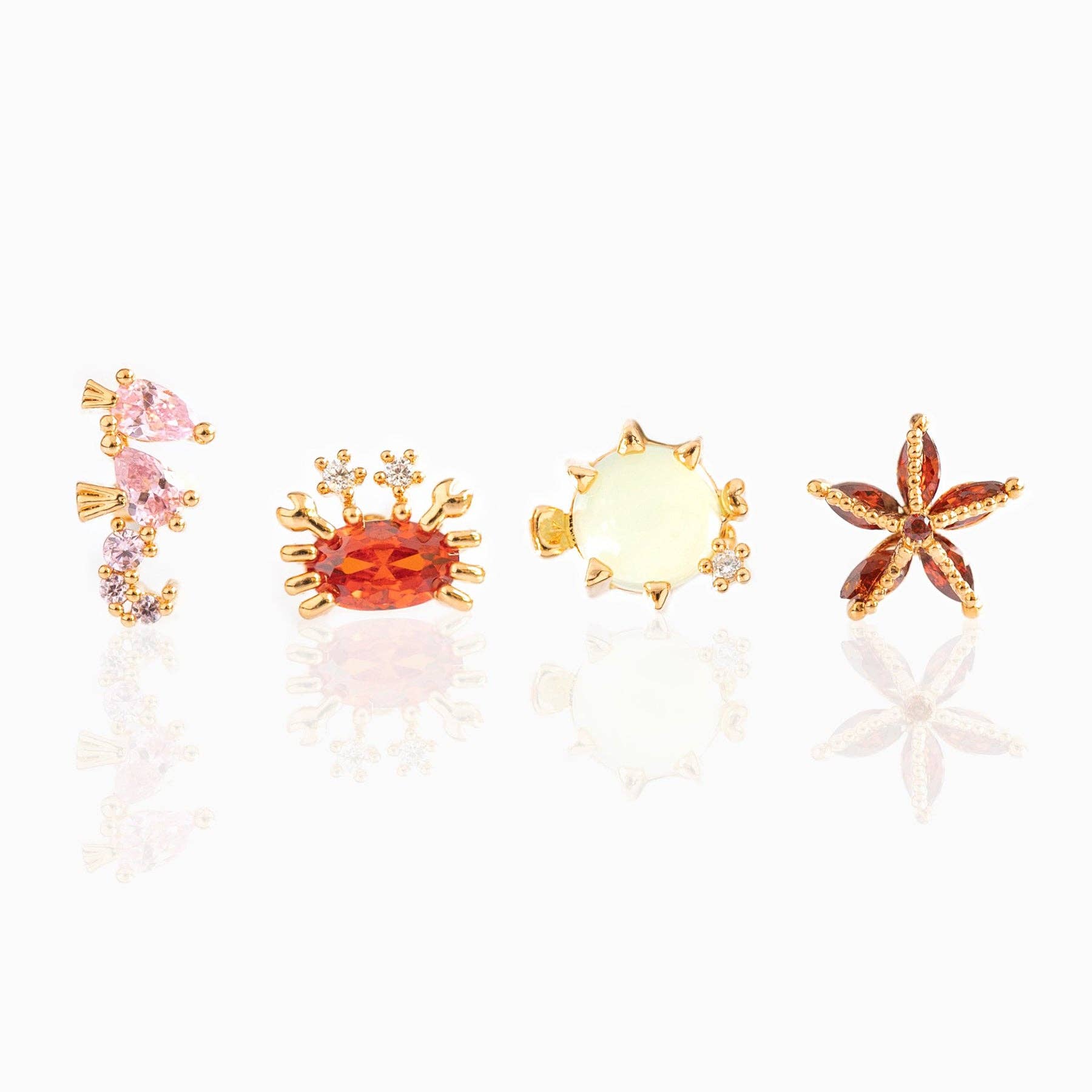 Girls Crew - Wholesale Jewelry Set - Under the Sea Stud Set0