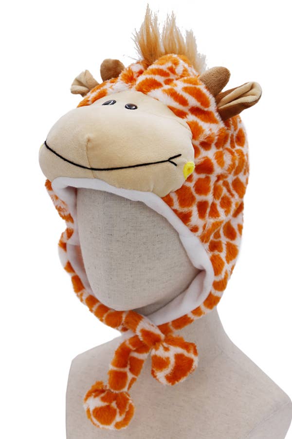 Cap Zone - Wholesale Costume - Women's - Animal Plush Teddy Fur Hat with Short Ear Flaps5