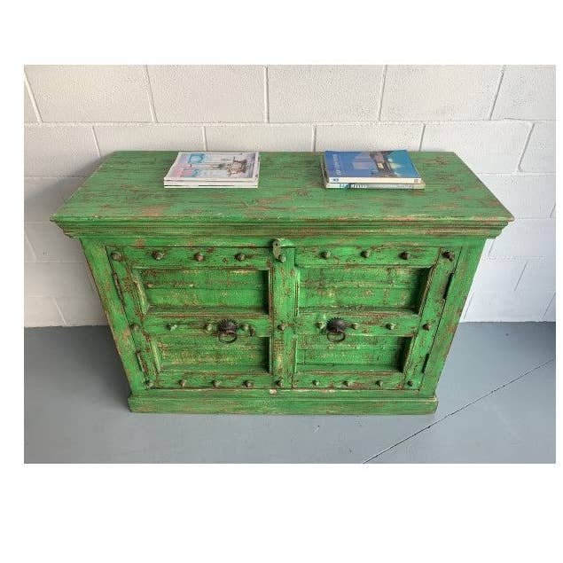 Spectacular 2 Door Cabinet Made With Old Indian Doors for wholesale by Paloma Black (Casa Natura Design, S.L.)