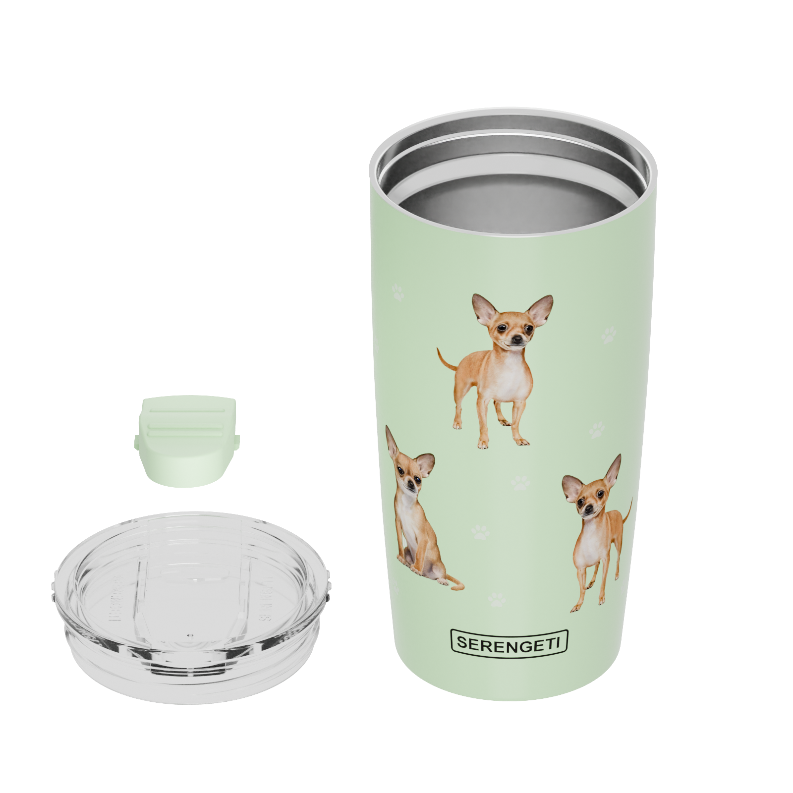 E&S Pets - Vendita all'ingrosso Bicchiere/tazza termica - Bicchiere a forma di chihuahua stampato in 3D, a tenuta stagna, resistente, 20 oz2