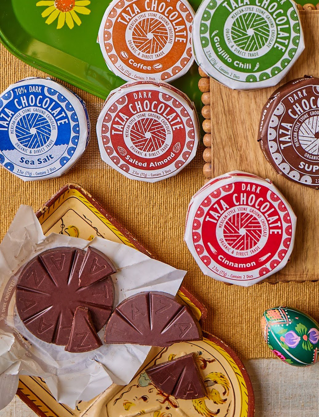 Taza Chocolate - Wholesale Chocolate Bar - Salted Almond Chocolate Disc2