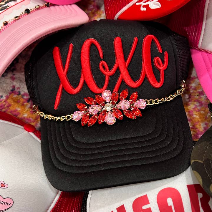 XOXO Puff Trucker | Valentine's | Hugs & Kisses | Cupid for wholesale by Vibes Hat Company