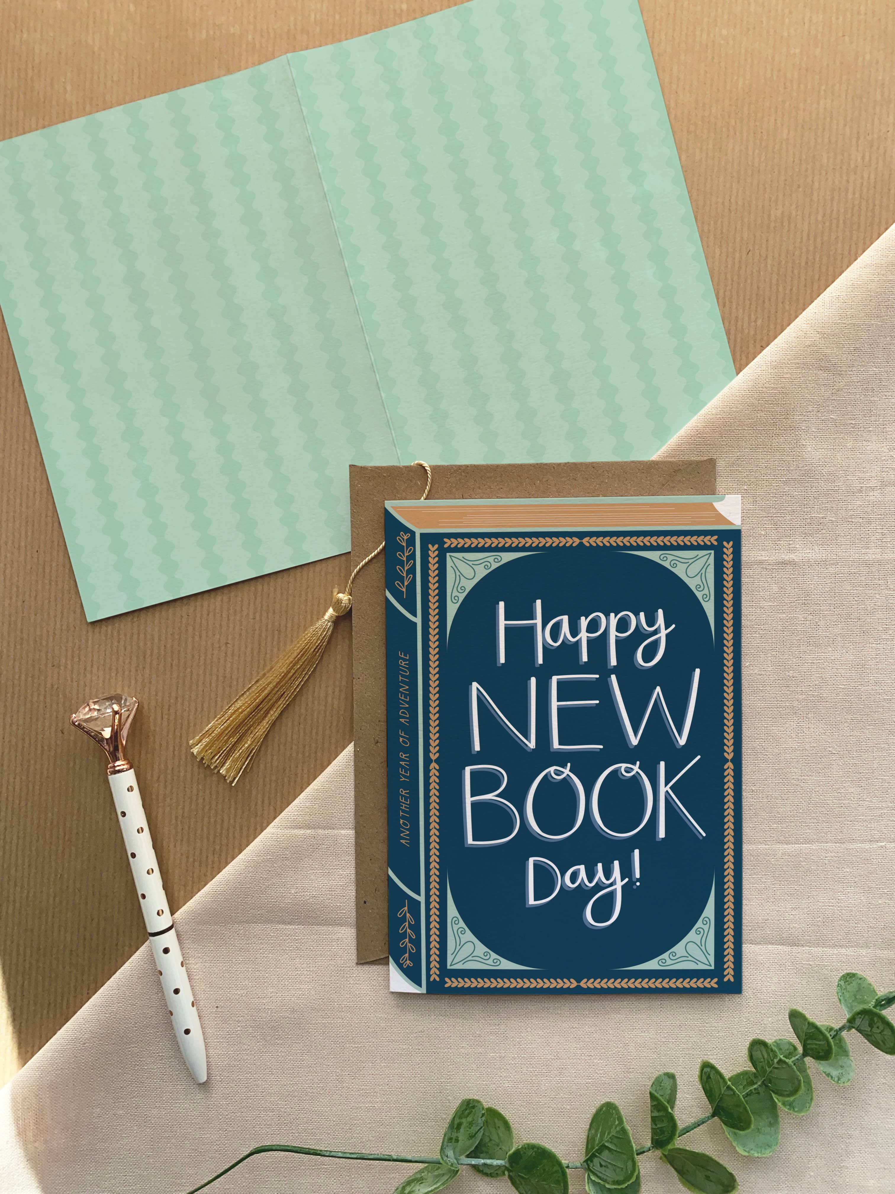 Two For Joy Illustration - Wholesale Birthday Card - Happy New Book Day – Luxury Book Birthday Greeting Card1